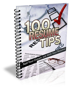 100 Resume Tips E-Book